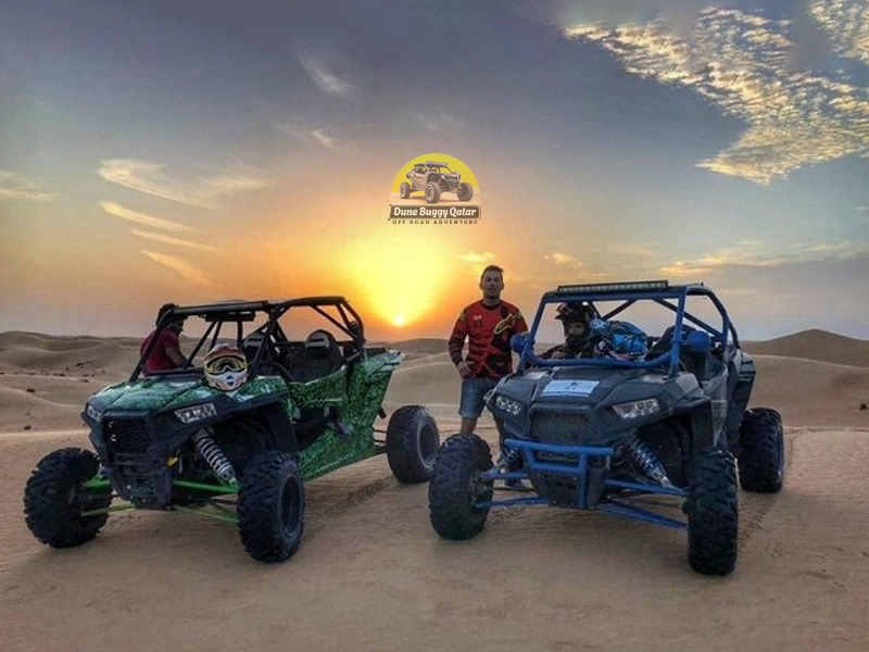 Evening desert safari with dune buggy slider image 1