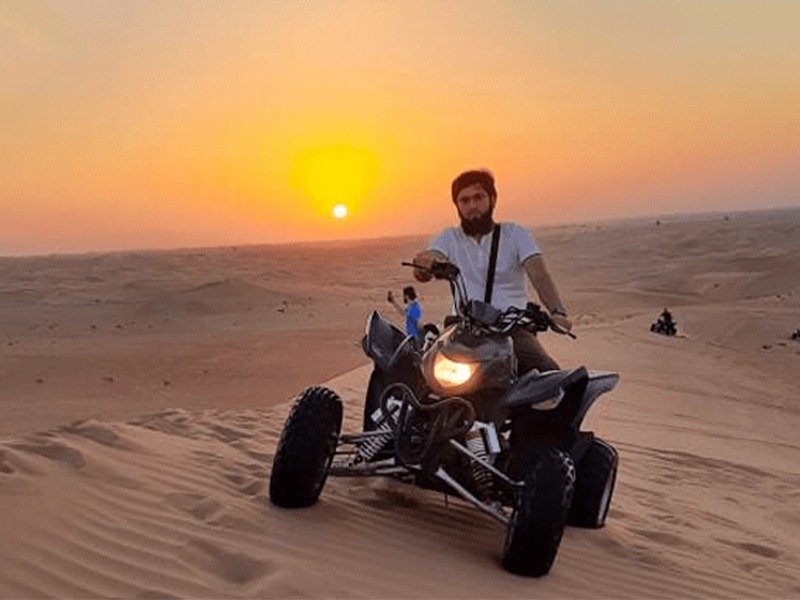 evening desert safari with atvs slider images 1